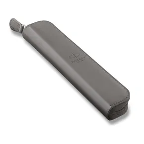 Parker PU-Etui grau, Reißverschluss